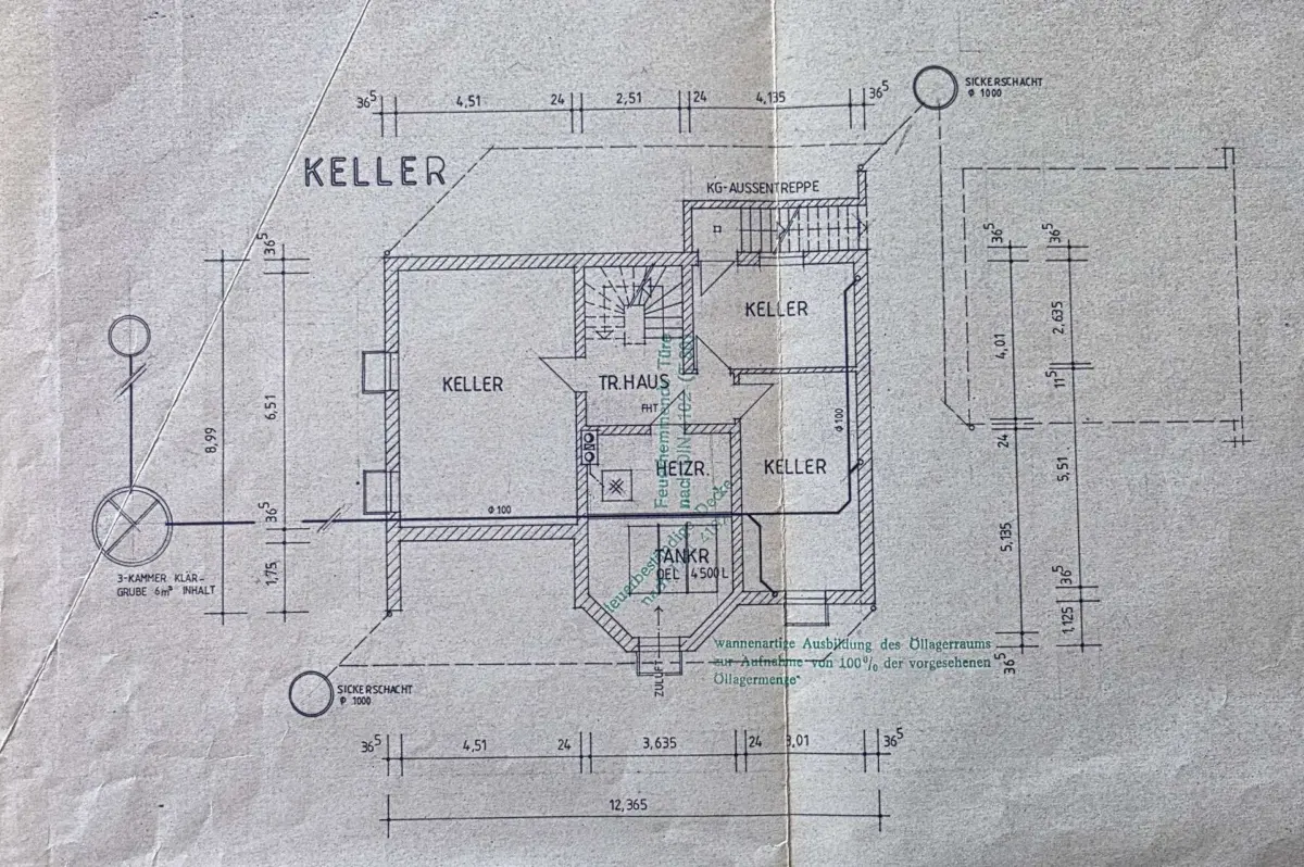 Grundriss Keller