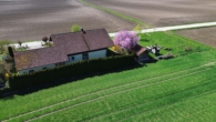 Luftbild - Geborgenheit für die ganze Familie – helles, gepflegtes Einfamilienhaus mit Garten