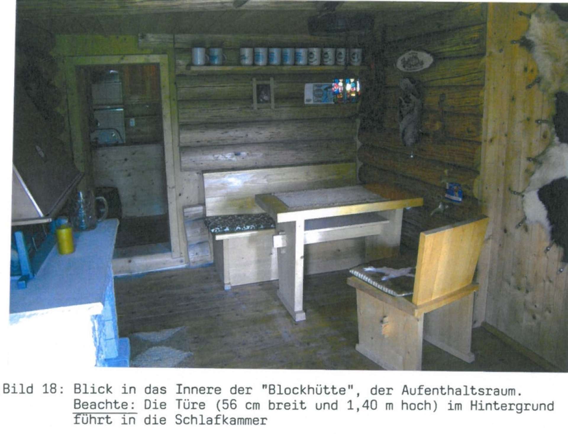 Blockhaus Wohnbereich