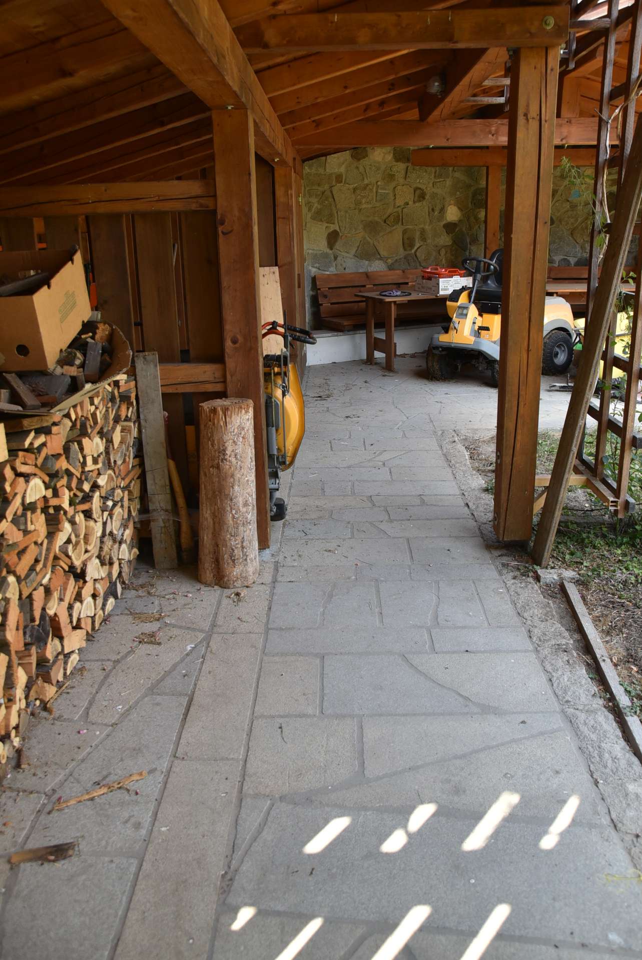 Überdachte Terrasse