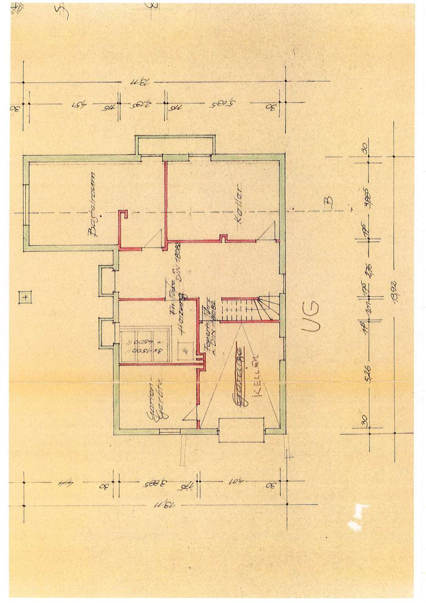 Grundriss Keller