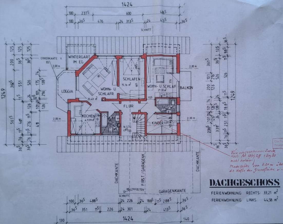 Grundriss Dachgeschoss