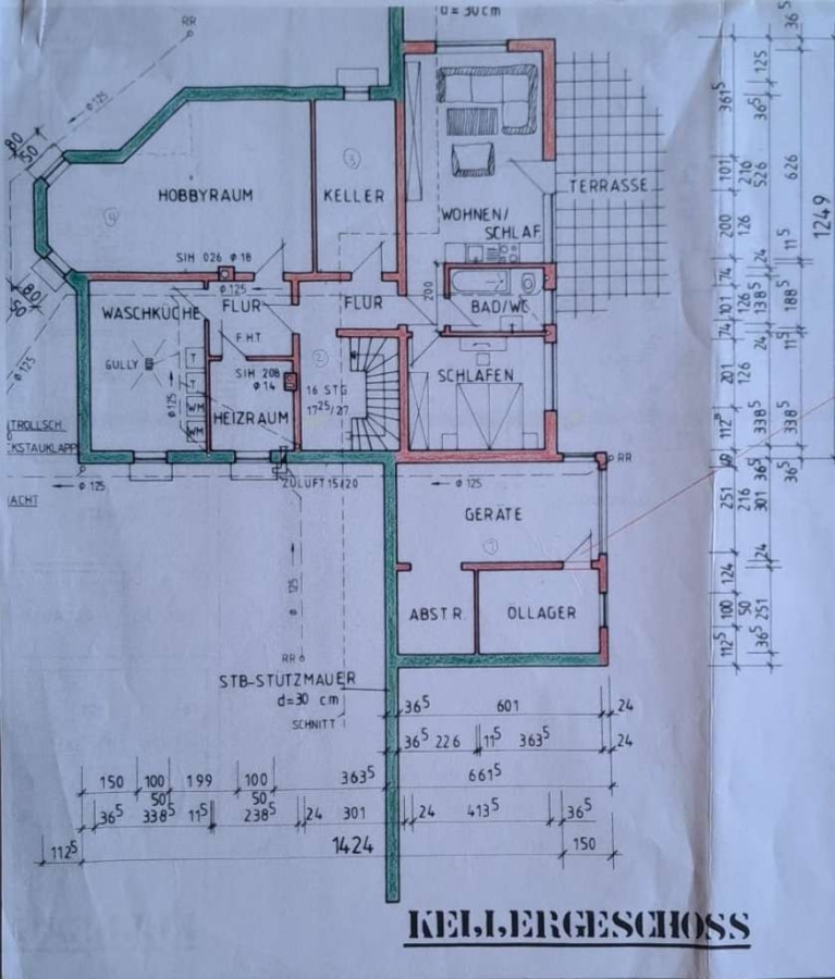 Grundriss Kellergeschoss