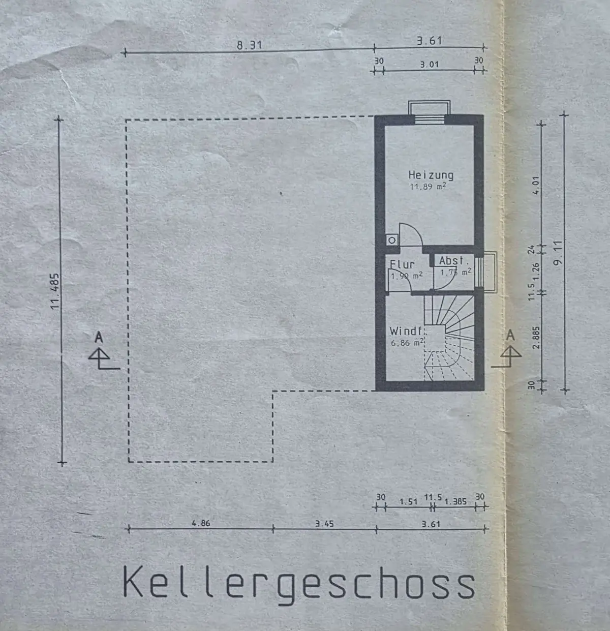 Grundriss Kellergeschoss