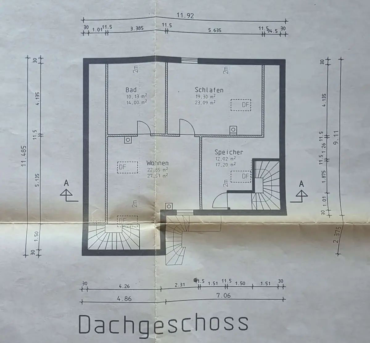 Grundriss Dachgeschoss