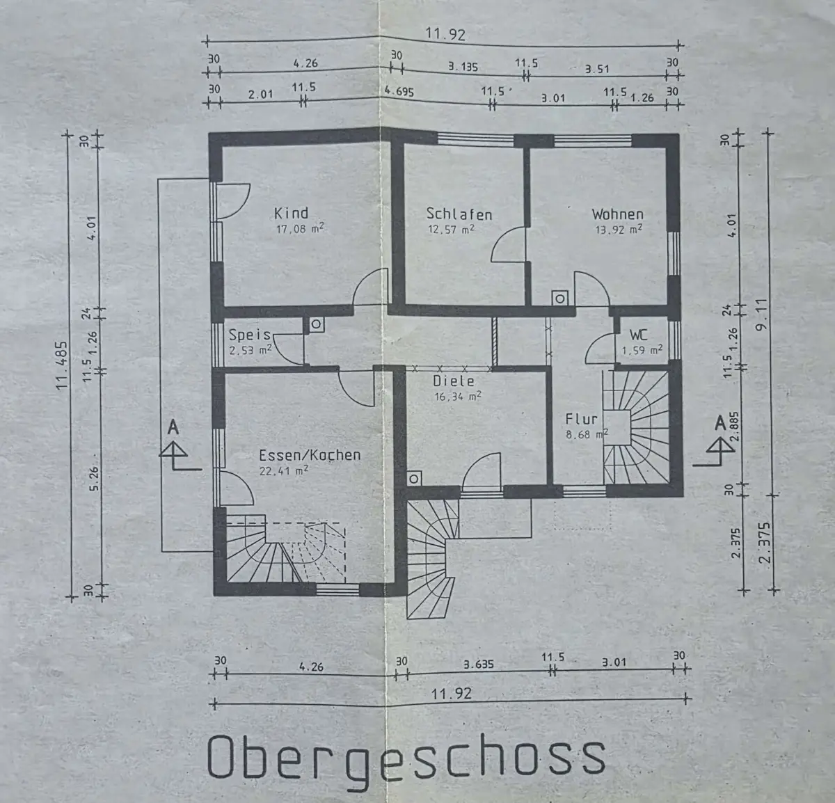 Grundriss Obergeschoss