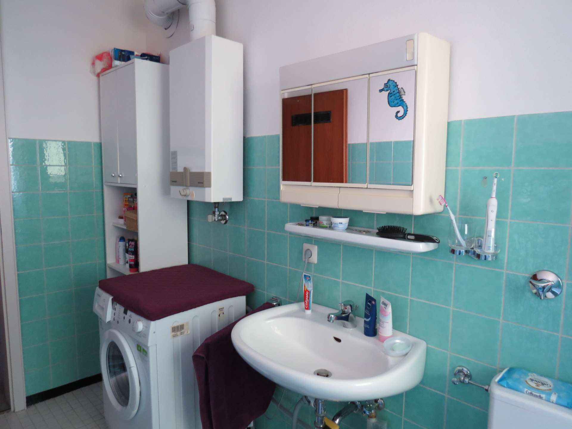 Badezimmer Waschmaschine im Ba