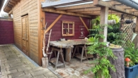 Außenbereich - Bezauberndes Niedrigenergie-Holzhaus mit Pool