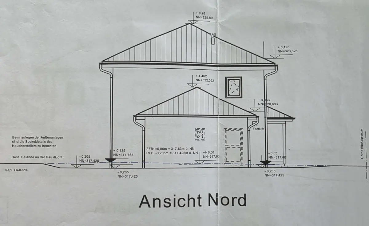 Seitenansicht Nord