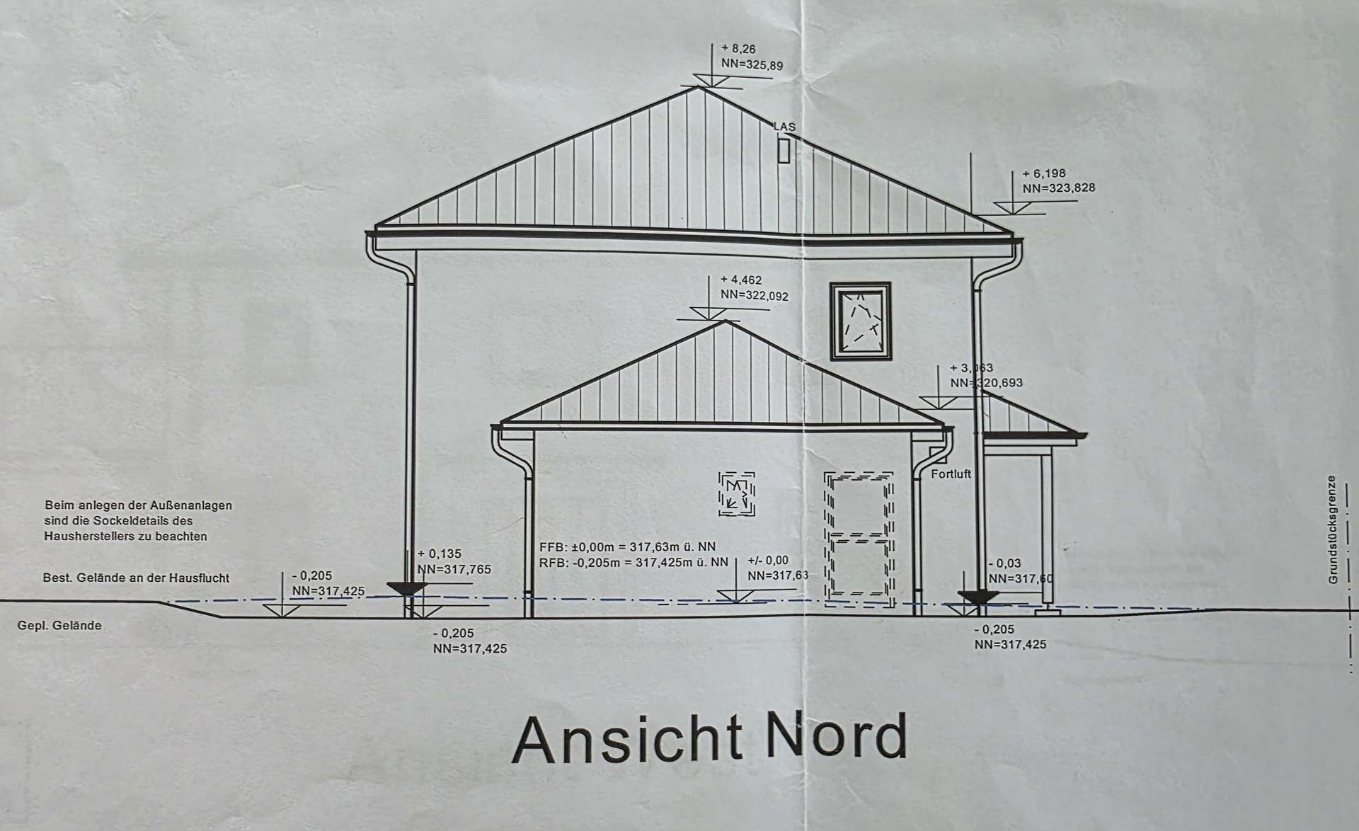 Seitenansicht Nord