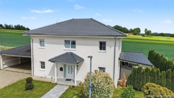 Wo Familienträume Wurzeln schlagen: Modernes Wohlfühldomizil mit Panoramablick ins Grüne, 94491 Hengersberg, Einfamilienhaus