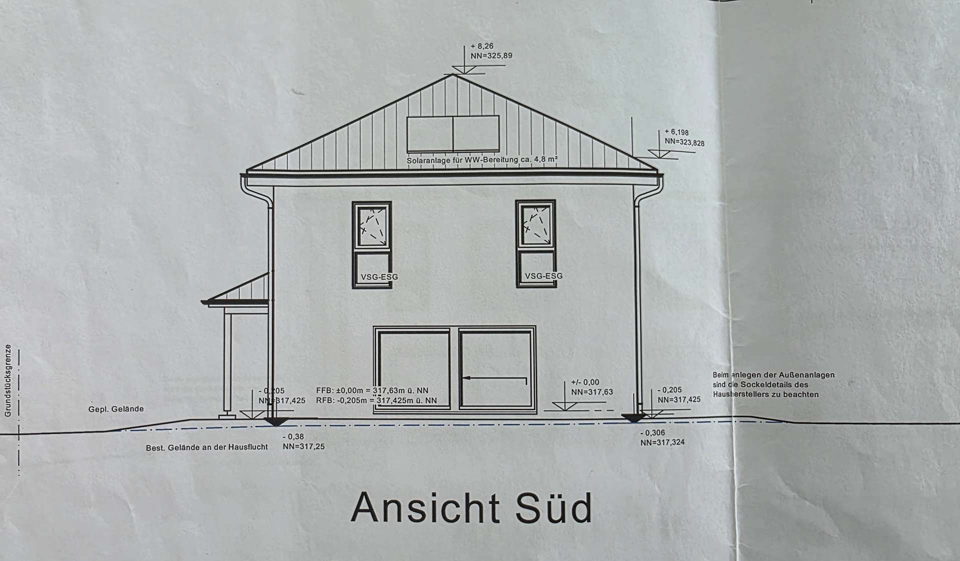 Seitenansicht Süd