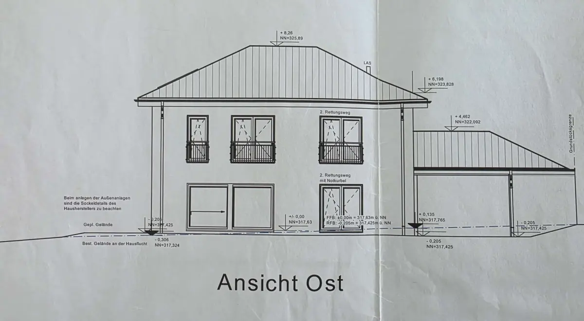 Seitenansicht Ost