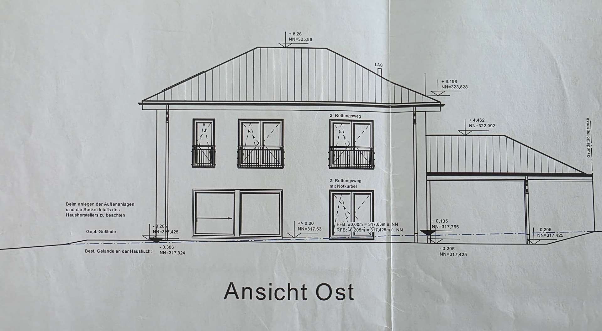 Seitenansicht Ost