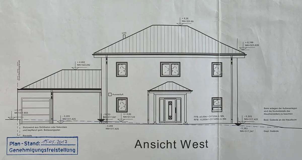 Seitenansicht West