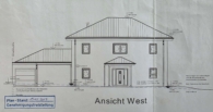 Seitenansicht West - Wo Familienträume Wurzeln schlagen: Modernes Wohlfühldomizil mit Panoramablick ins Grüne