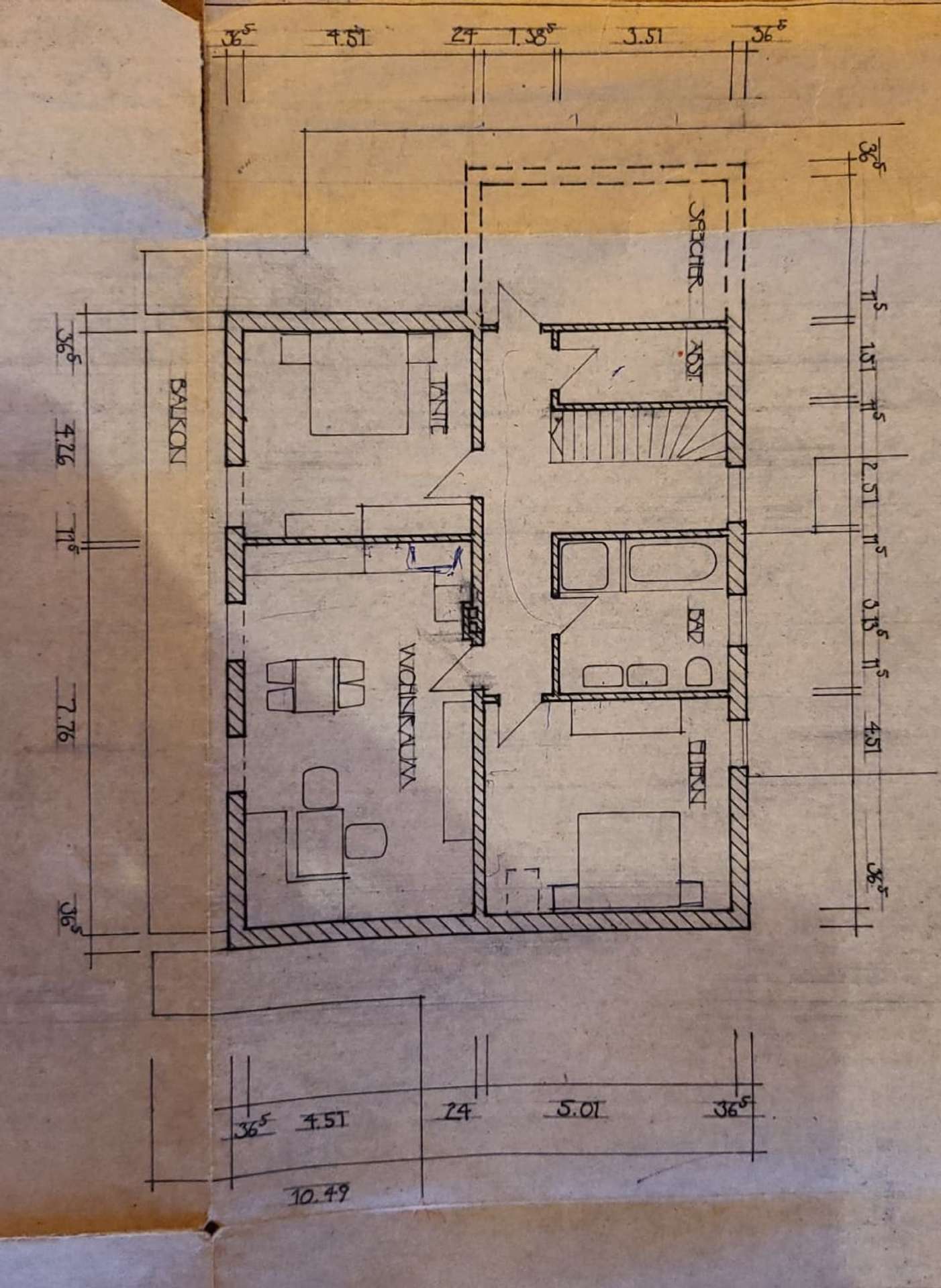 Grundriss Obergeschoss