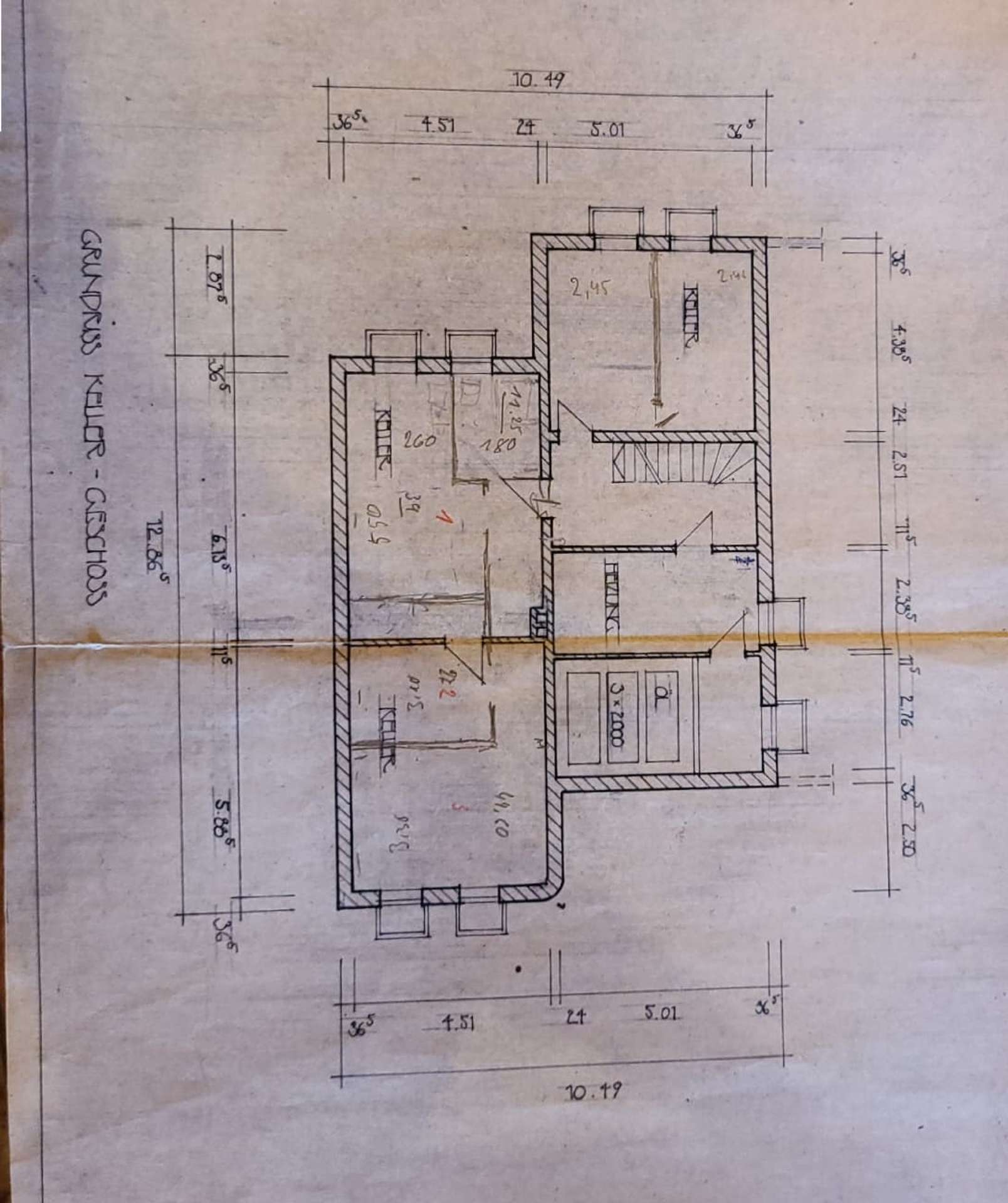 Grundriss Kellergeschoss