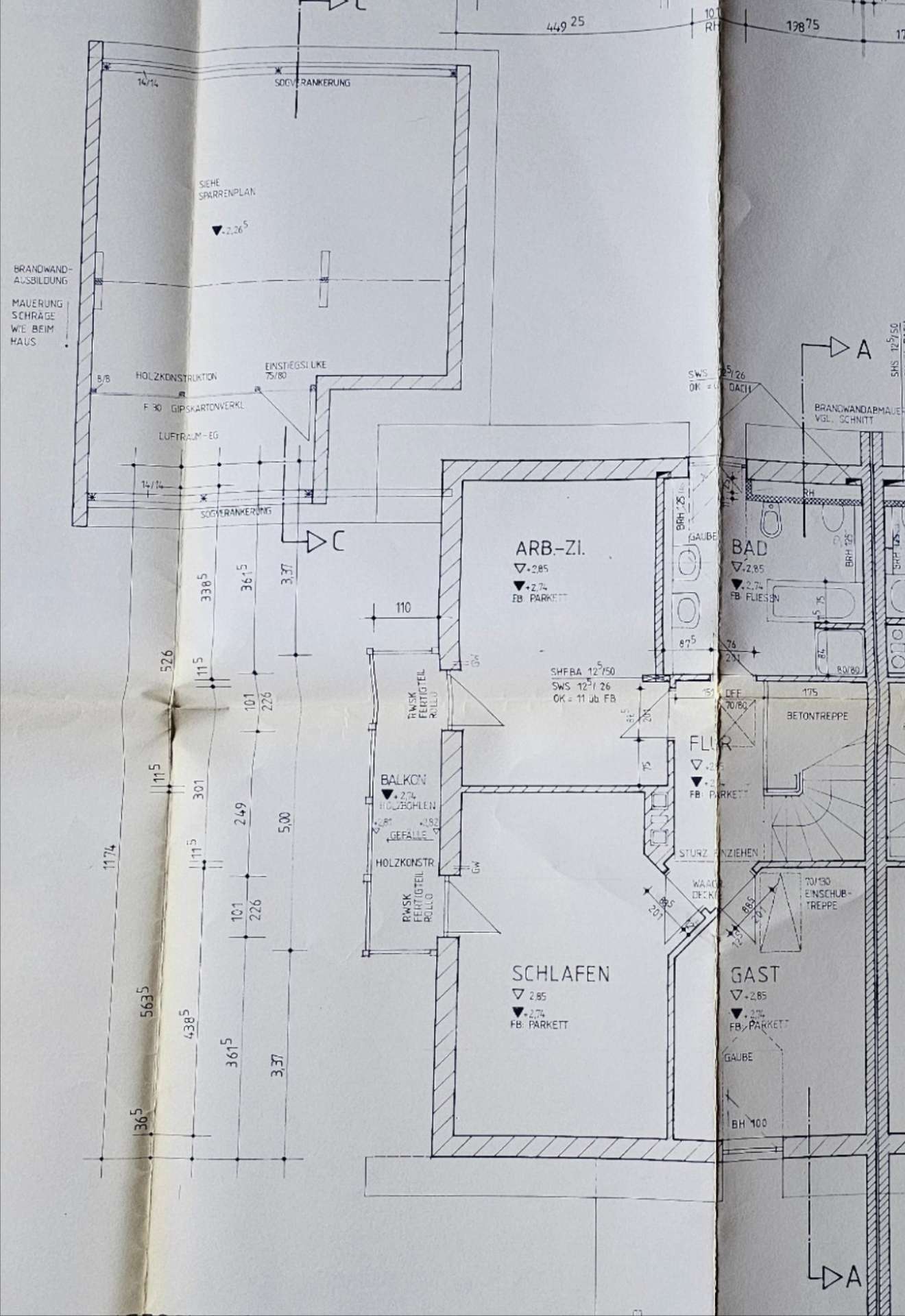 Grundriss Dachgeschoss