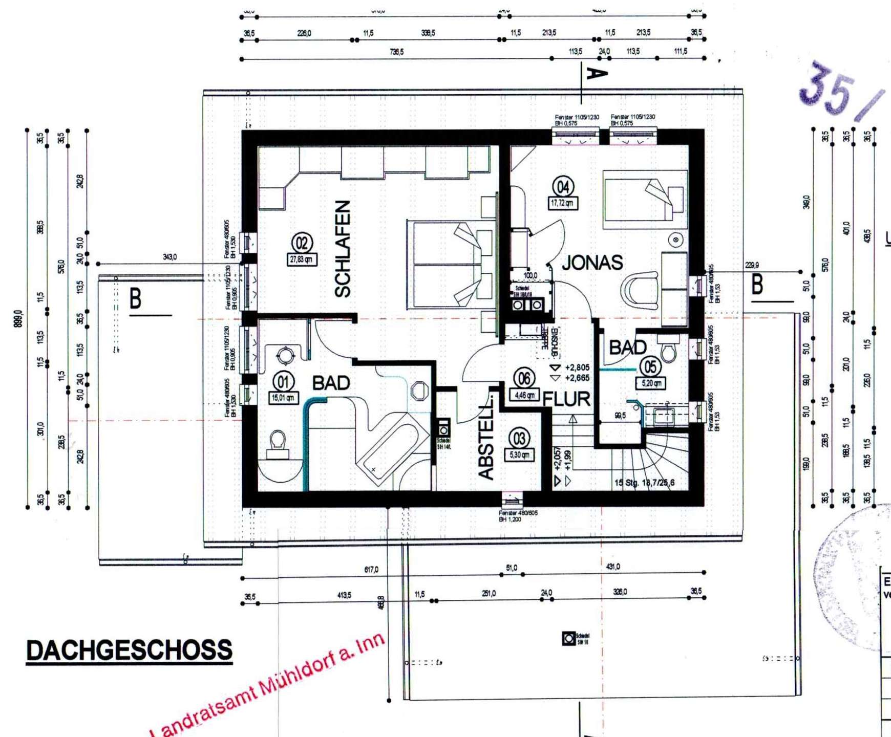 Grundriss Dachgeschoss