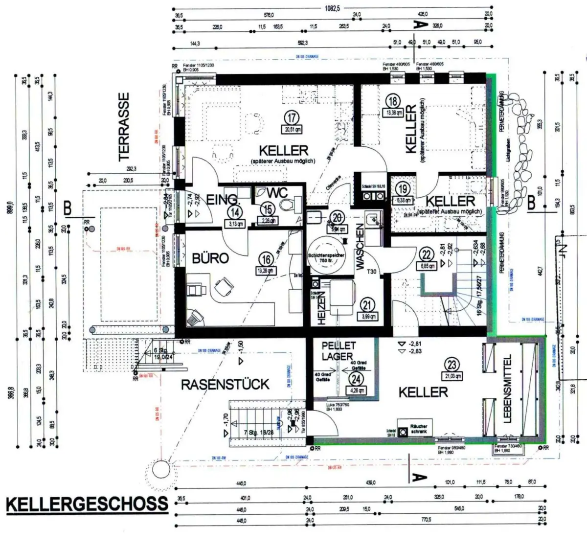 Grundriss Kellergeschoss