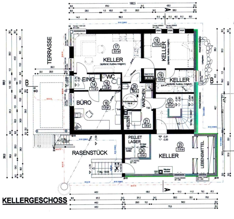 Grundriss Kellergeschoss
