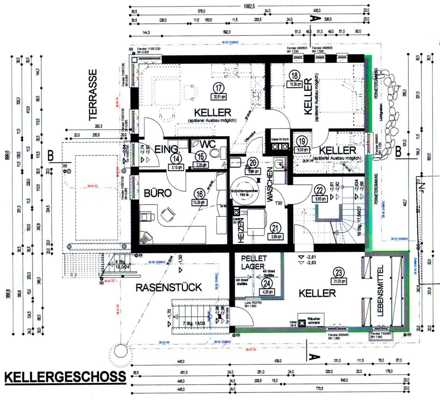 Grundriss Kellergeschoss