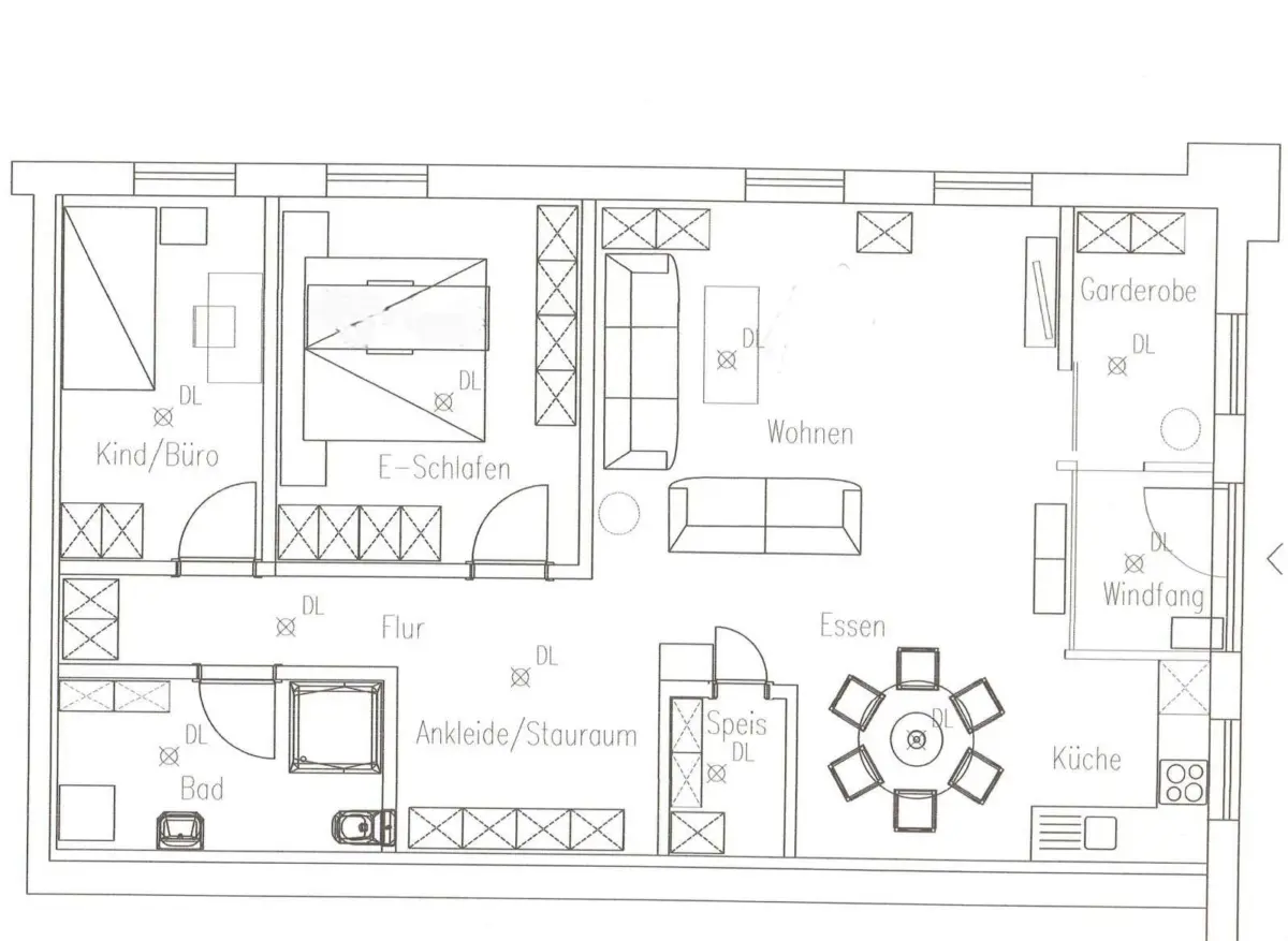 Grundrissidee Wohnung