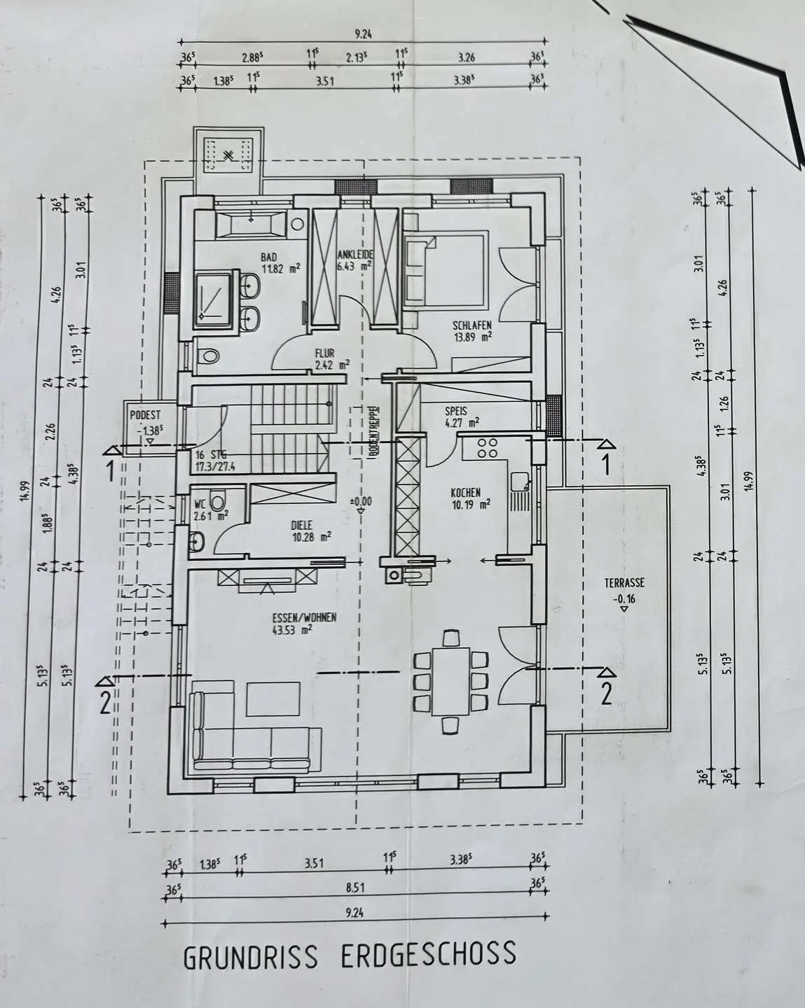 Grundriss Obergeschoss