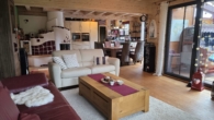 Wohnzimmer - Bezauberndes Niedrigenergie-Holzhaus mit Pool